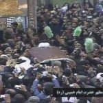 وداع با یار دیرین امام و رهبری ؛ پیکر مطهر آیت الله هاشمی رفسنجانی در کنار امام راحل آرام گرفت