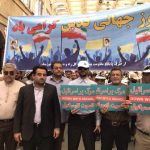 حضور پر شور کارکنان اداره کل راه و شهرسازی خوزستان در راهپیمایی روز قدس
