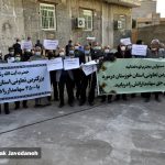 تجمع اعتراضی شرکت تعاونی تولیدی توزیعی فولاد خوزستان در خصوص رسیدگی به شکایت آنها در محاکم قضایی