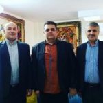 عیادت مهندس علی عسگر ظاهری نماینده سابق حوزه مسجدسلیمان از بابک طهماسبی مدیر هلدینگ رسانه ای خبری خلیج فارس