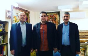 عیادت مهندس علی عسگر ظاهری نماینده سابق حوزه مسجدسلیمان از بابک طهماسبی مدیر هلدینگ رسانه ای خبری خلیج فارس